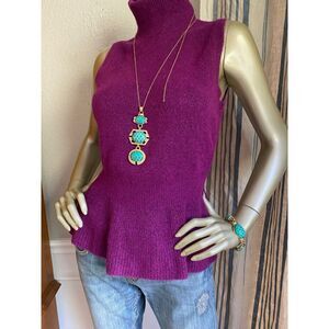 EUC Roberto Cavalli Turquoise Stone Snake Etched Pendant Necklace Bracelet Set